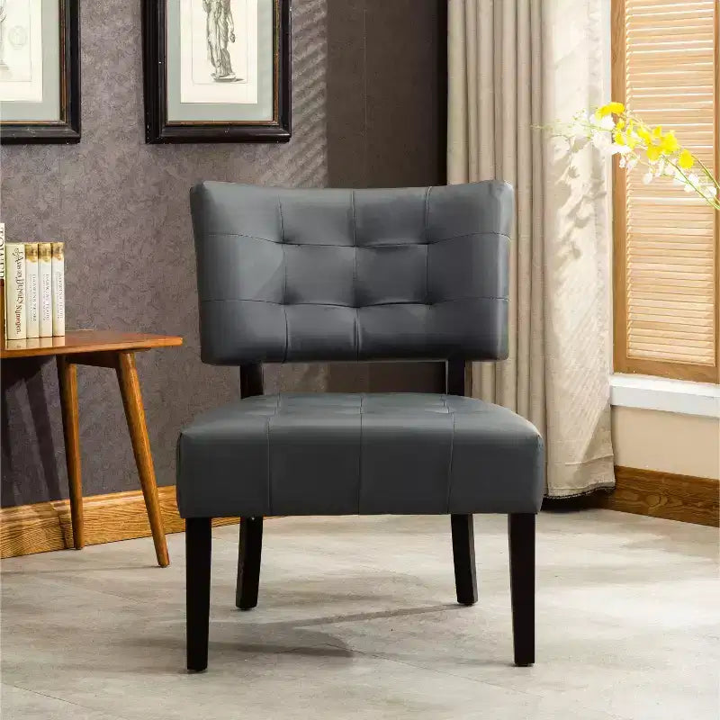 Okak Modern Accent Chair, Movile Boucle Tufted Accent Chair with Oversized Seating for Living Room Bedroom Apartment