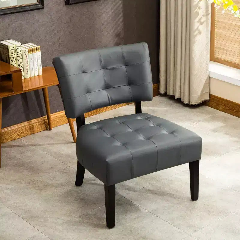 Fauteuil d'appoint moderne, Fauteuil d'appoint mobile en boucle touffetée avec assise surdimensionnée pour salon, chambre à coucher, appartement