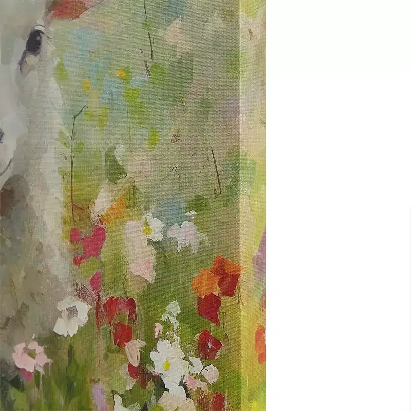Tableau mural en toile agneau coloré