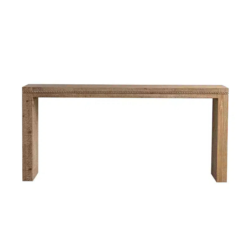 63 Table Console Étroite Rectangulaire en Bois
