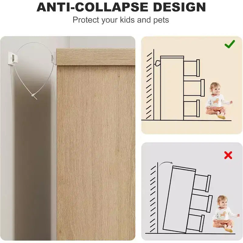 Commode double à 6 tiroirs pour chambre à coucher, commode moderne grise avec poignées encastrées, organisateur de rangement en bois pour salon, chambre d'enfant, couloir ou entrée