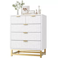 COZONY Modern 5-Drawer Dresser with Metal Legs, Wide Storage Chest Organizer for Bedroom, Living Room &amp; Entryway