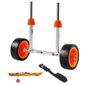 VEVOR Kayak Cart, 250 lbs Load Capacity, Canoe Cart Dolly with 7.5-inch Solid Rubber Tires &amp; Kickstand,Multicolor