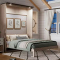 Polibi Queen Size Murphy Bed with Built-in LED Lights