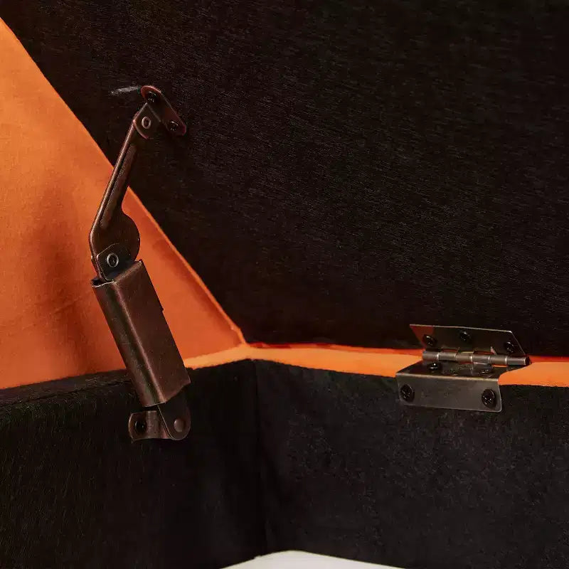 Banc de rangement en velours, banc capitonné avec pieds en bois massif, ottoman multifonctionnel pour chambre à coucher, salon, couloir, gris