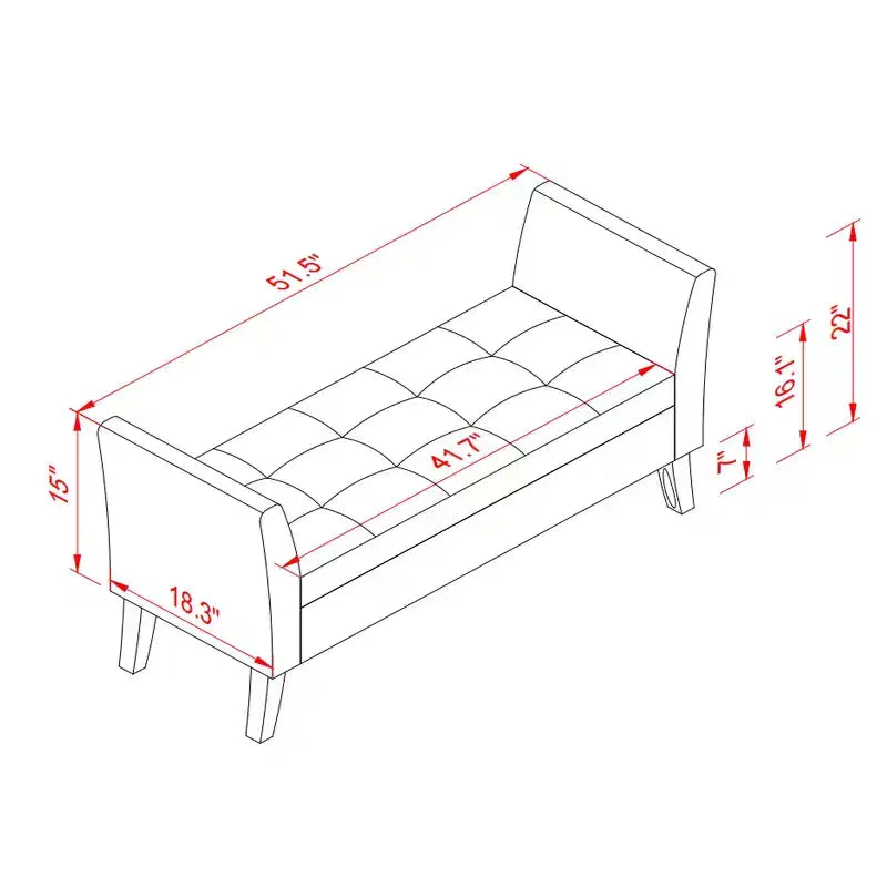 Banc de rangement en velours, banc capitonné avec pieds en bois massif, ottoman multifonctionnel pour chambre à coucher, salon, couloir, gris