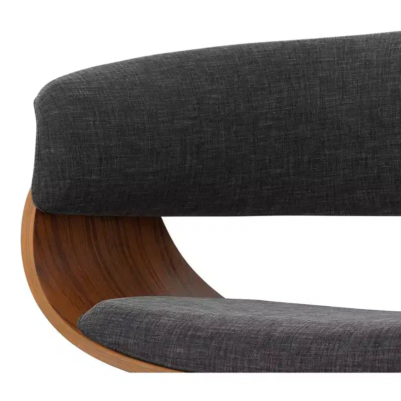 Tabouret de bar pivotant réglable de 34 pouces, style Mid-Century Modern