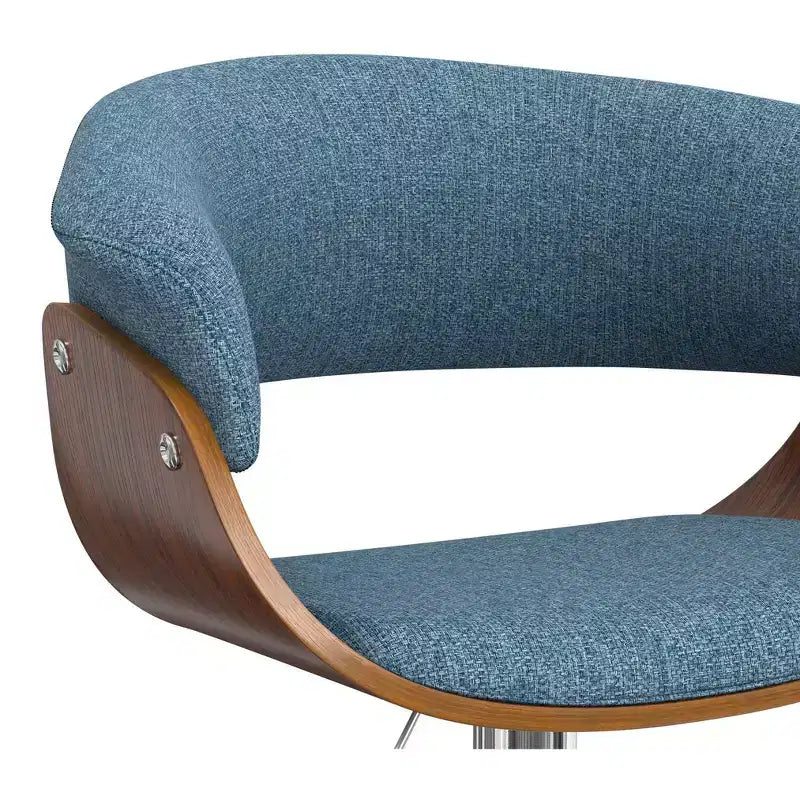 Tabouret de bar pivotant réglable de 34 pouces, style Mid-Century Modern