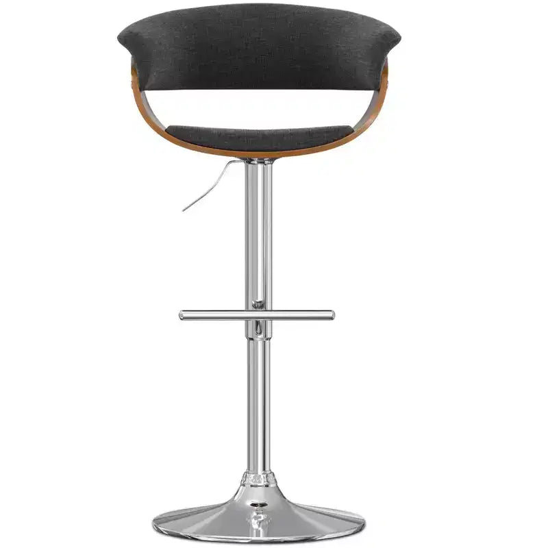 Tabouret de bar pivotant réglable de 34 pouces, style Mid-Century Modern