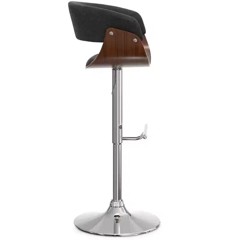 Tabouret de bar pivotant réglable de 34 pouces, style Mid-Century Modern