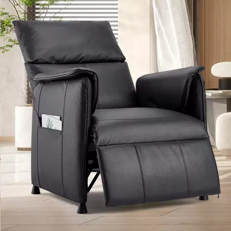 Electric Recliner Chair with Heat and Massage, Adjustable Single PU Leather Recliners Sofa,Theater Seating &amp;Armchair for Living Room/Office