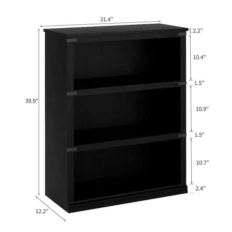 Étagère de ferme à 3/5 niveaux, étagère à livres avec rangement, étagères d'affichage en bois robustes pour bureau à domicile
