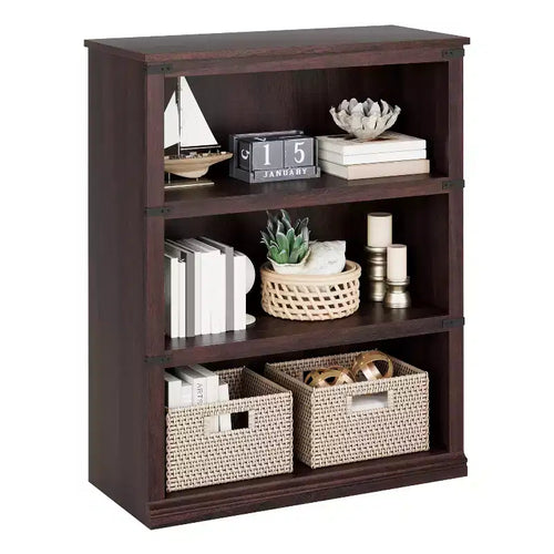 3/5 Tier Farmhouse Bookcase, Book Shelf with Storage,Wooden Heavy Duty Bookshelves Display Shelves for Home Office
