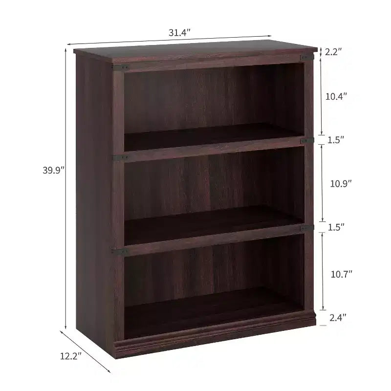 Étagère de ferme à 3/5 niveaux, étagère à livres avec rangement, étagères d'affichage en bois robustes pour bureau à domicile